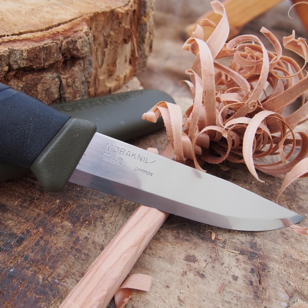 Morakniv Companion Carbon Steel Fixed-Blade Knife with Sheath 4.1 Inch 11863 NEW