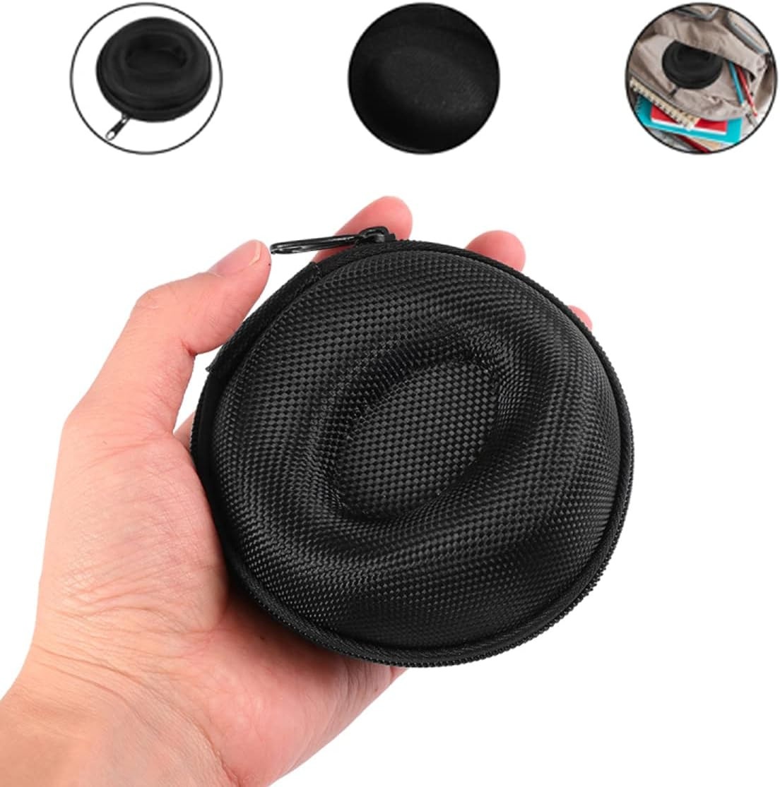 Pack of 2 Zipper Travel Watch Cases Single Watch Storage Boxes for Wristwatches