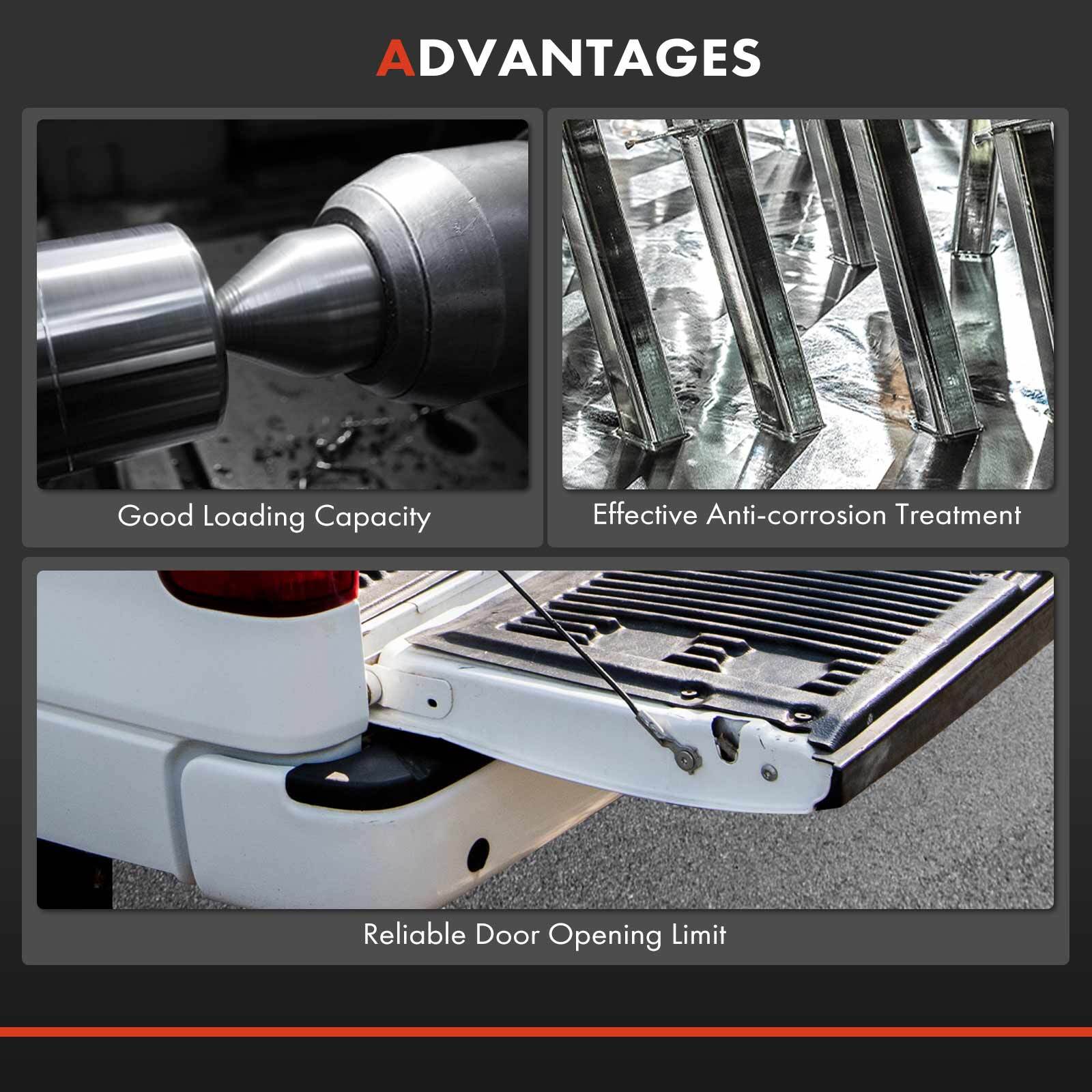 2x Left & Right Tailgate Hinge Roller for Ford F-150 04-14 F-250/350 Super Duty