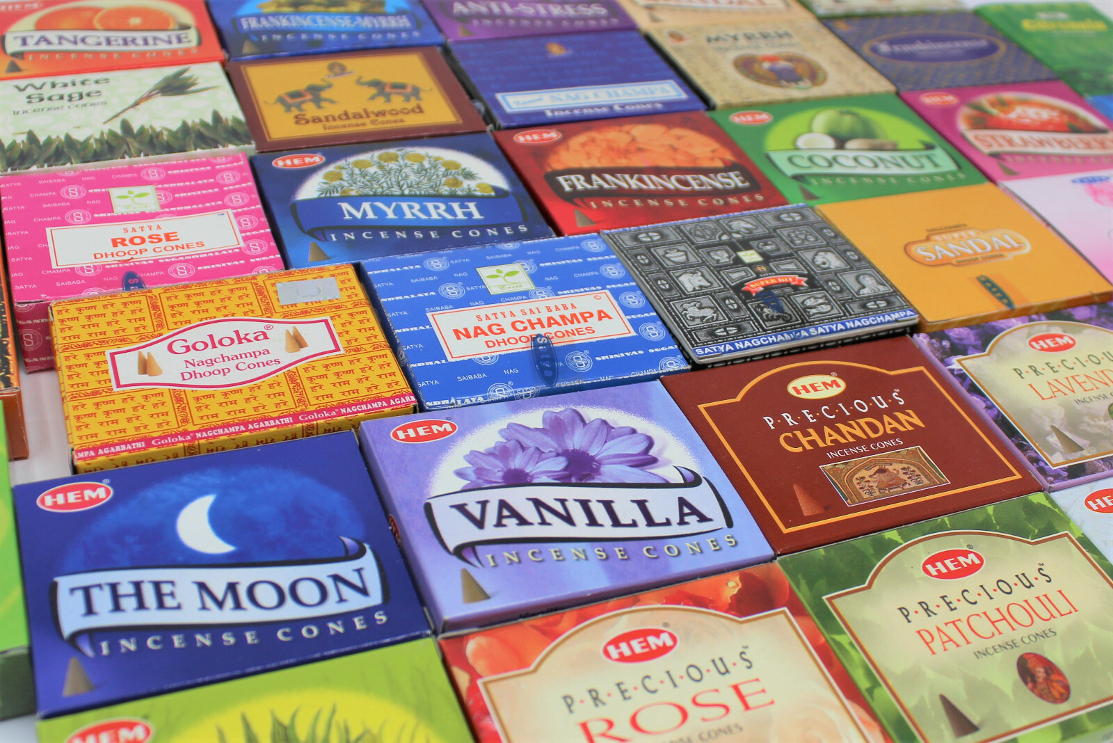 Incense Cones: BUY 4 GET 4 FREE! Pick Scent! (Hem, Kamini, Satya) FREE SHIPPING!