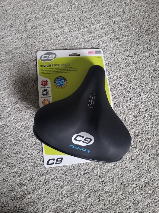 Cloud-9 Sport Bicycle Seat, Suspension, Comfort Saddle – 10" x 8" Brand New
