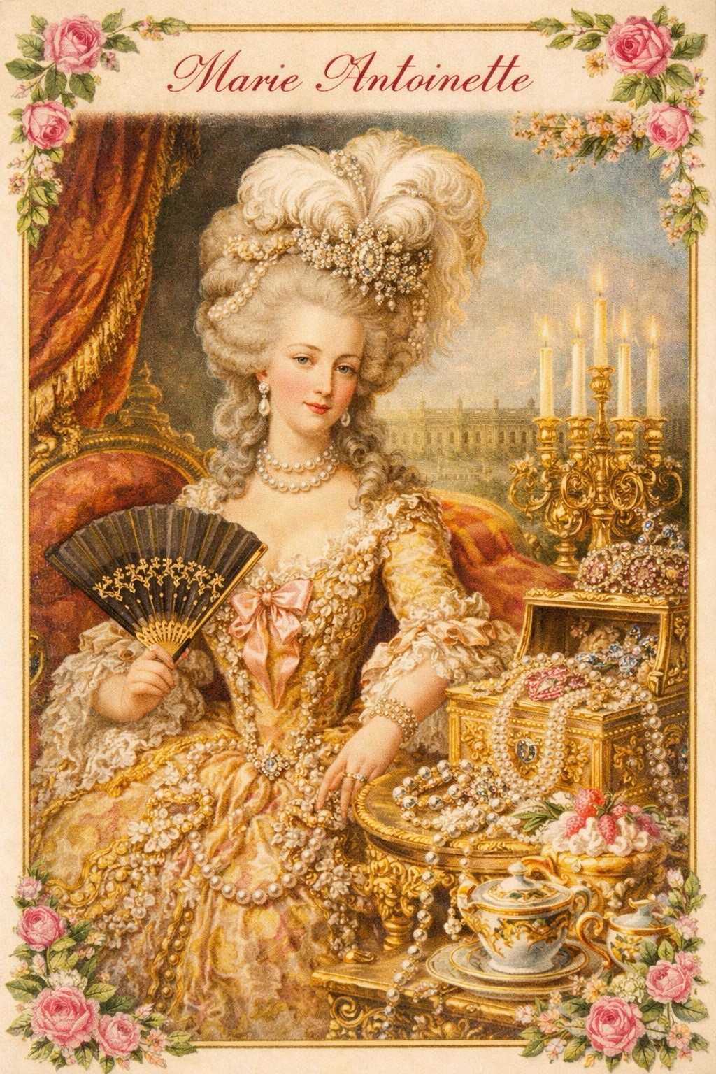 Marie Antoinette Queen France MODERN Postcard Fantasy A936