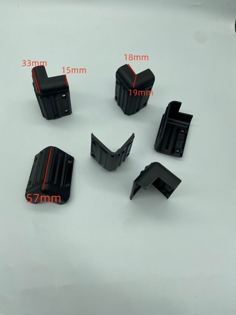 16 Pcs Plastic Guitar Amplifier Protector Corner Speaker Cabinet Corners Black