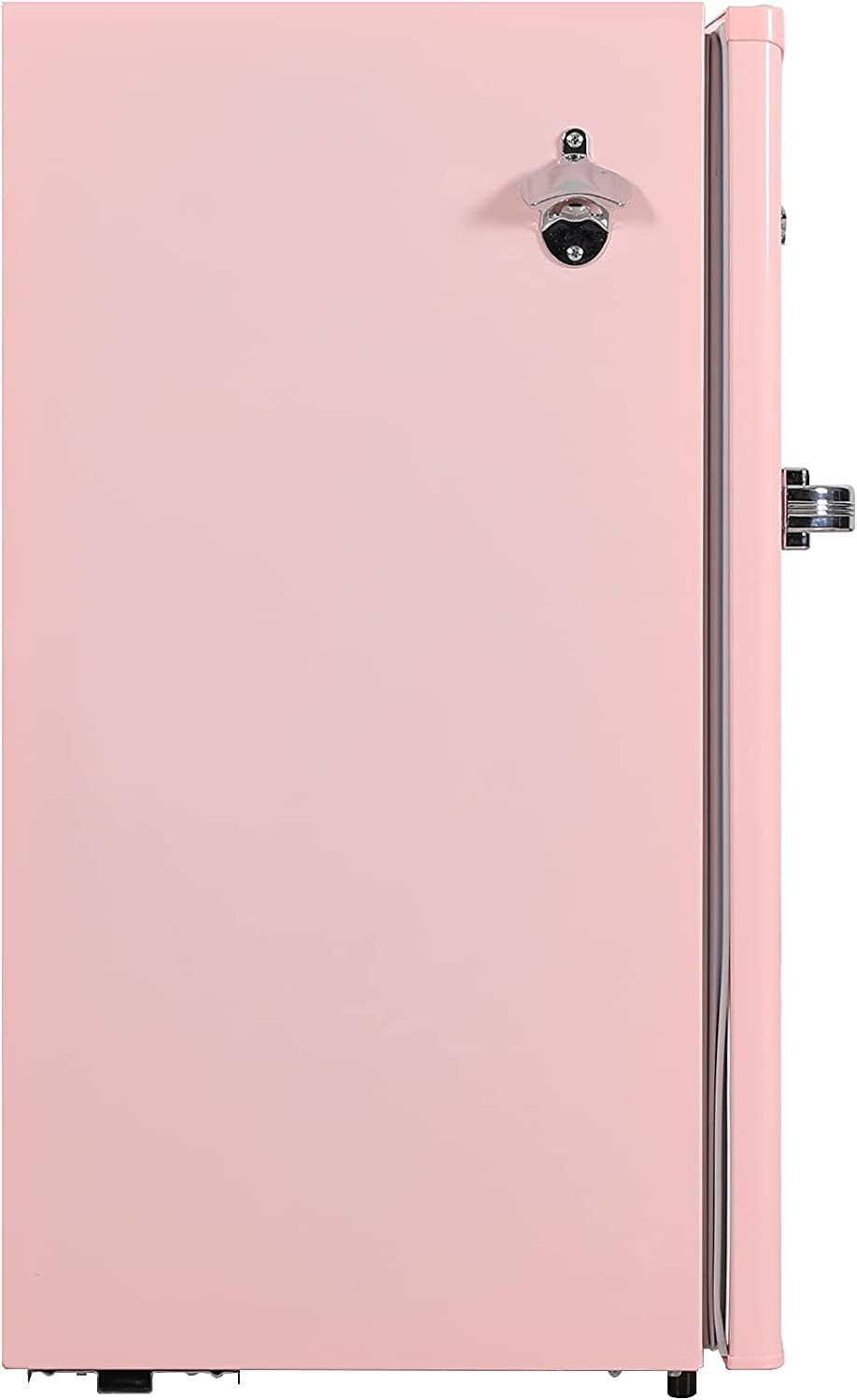 Retro Pink Mini Fridge Retro 3.2 cu ft Girls Dorm Office Compact Refrigerator