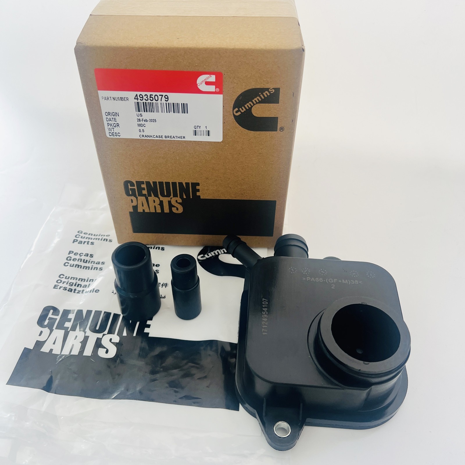 4935079 Valve Cover Breather Crankcase For Cummins 03-05 Dodge Ram 2500 3500 5.9