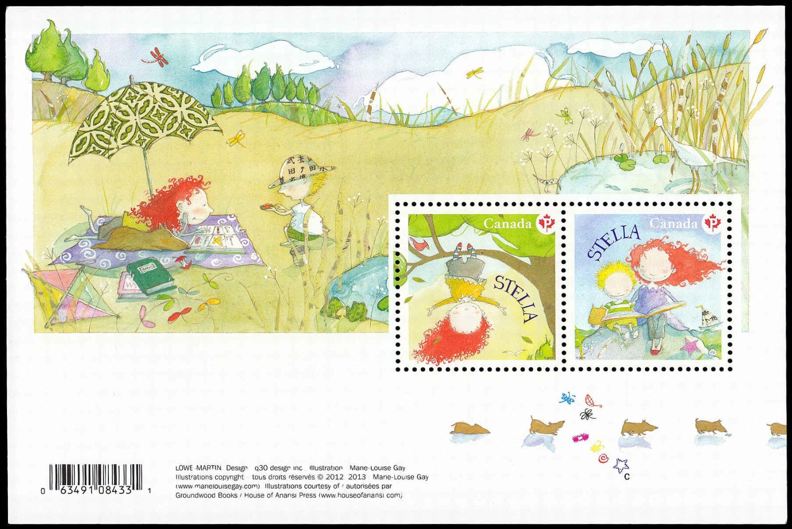 Canada Stamps Souvenir Sheet of 2 , Stella , #2652 MNH