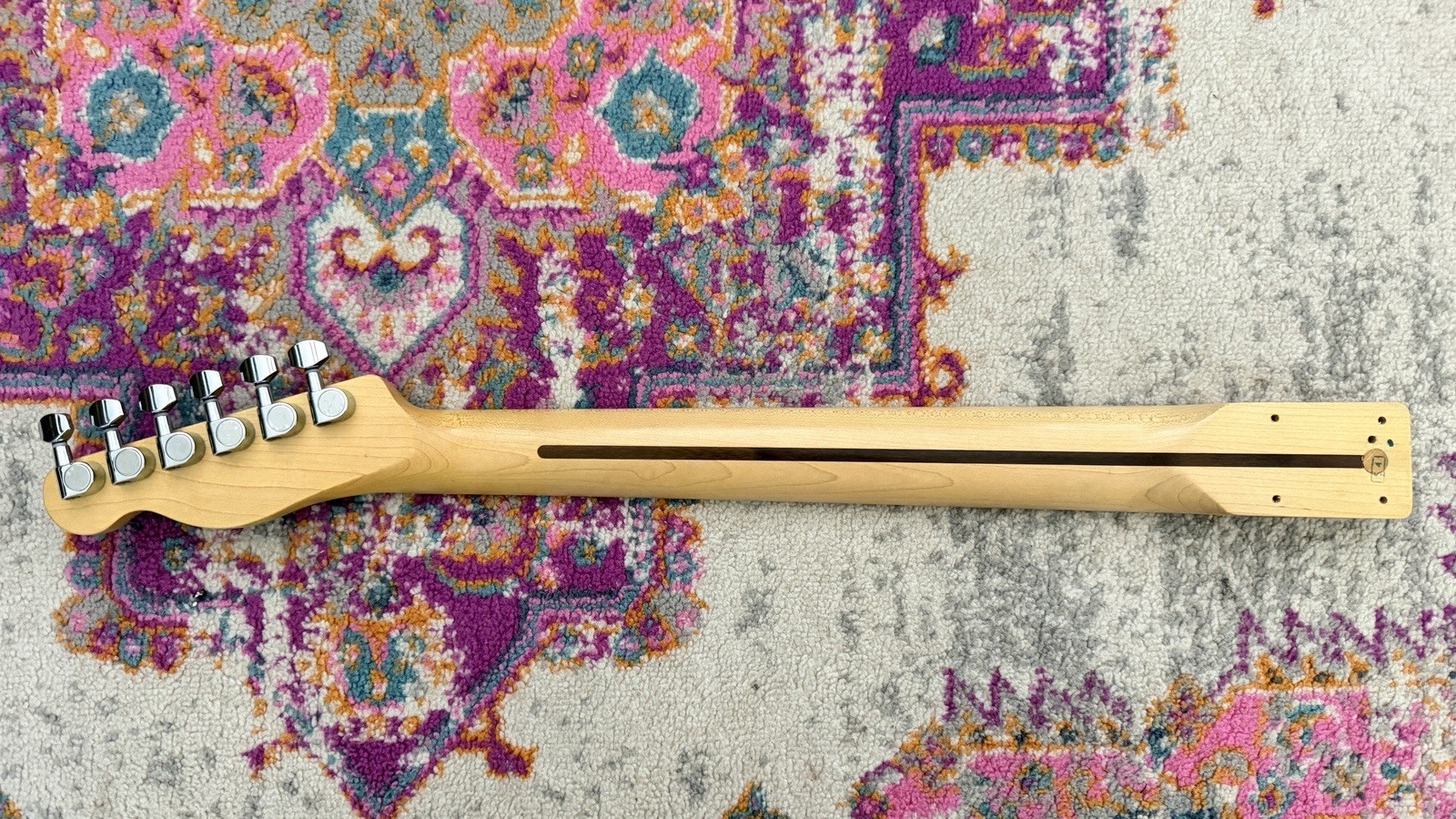 Fender Squier Telecaster Neck Maple Fretboard - Updated Logo& Amber Nitro Relic