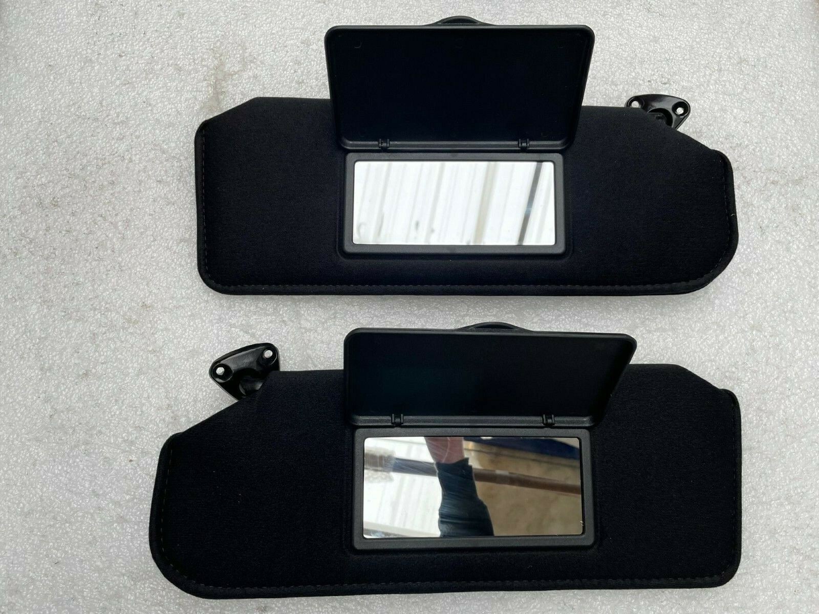1993-02 SALE FIREBIRD CAMARO EBONY / BLACK SUN VISOR PAIR MIRROR SHADEd Visors