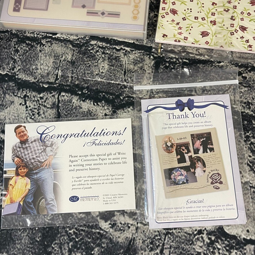 Creative Memories VINEYARD Storybox Paper & Stickers