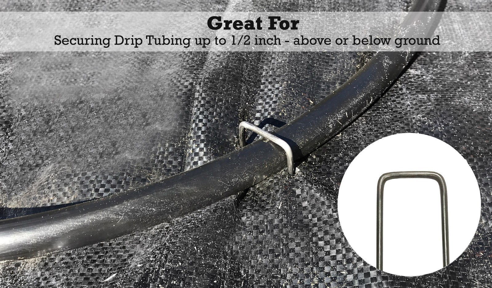 500 6-Inch Landscape Staples~SOD Staples Landscape Fabric Pins by Sandbaggy