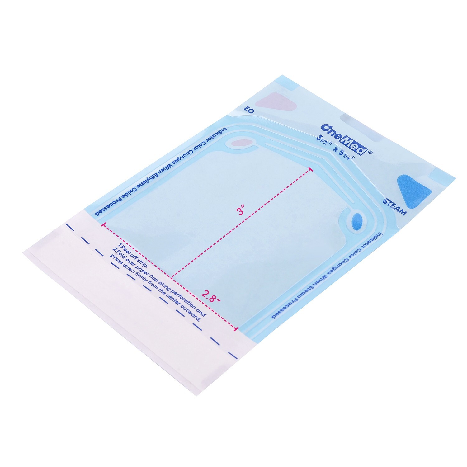 OneMed Self Seal Sterilization Pouches, for Dental Tattoo Nail 3.5"x5.25"-200