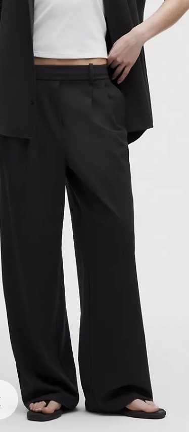 Lululemon Daydrift High-Rise Wide-Leg Trouser Regular Size S Color Black 31.5"