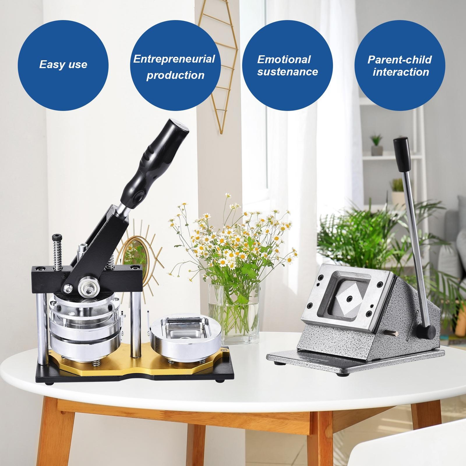 2"x 2" Square Magnet Machine & Badge Maker Kit 100pcs Materials