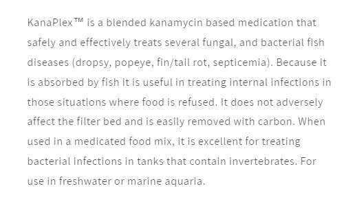 Seachem KanaPlex Treats Fungal and Bacterial Fish Diseases - 5 grams (0.18oz)