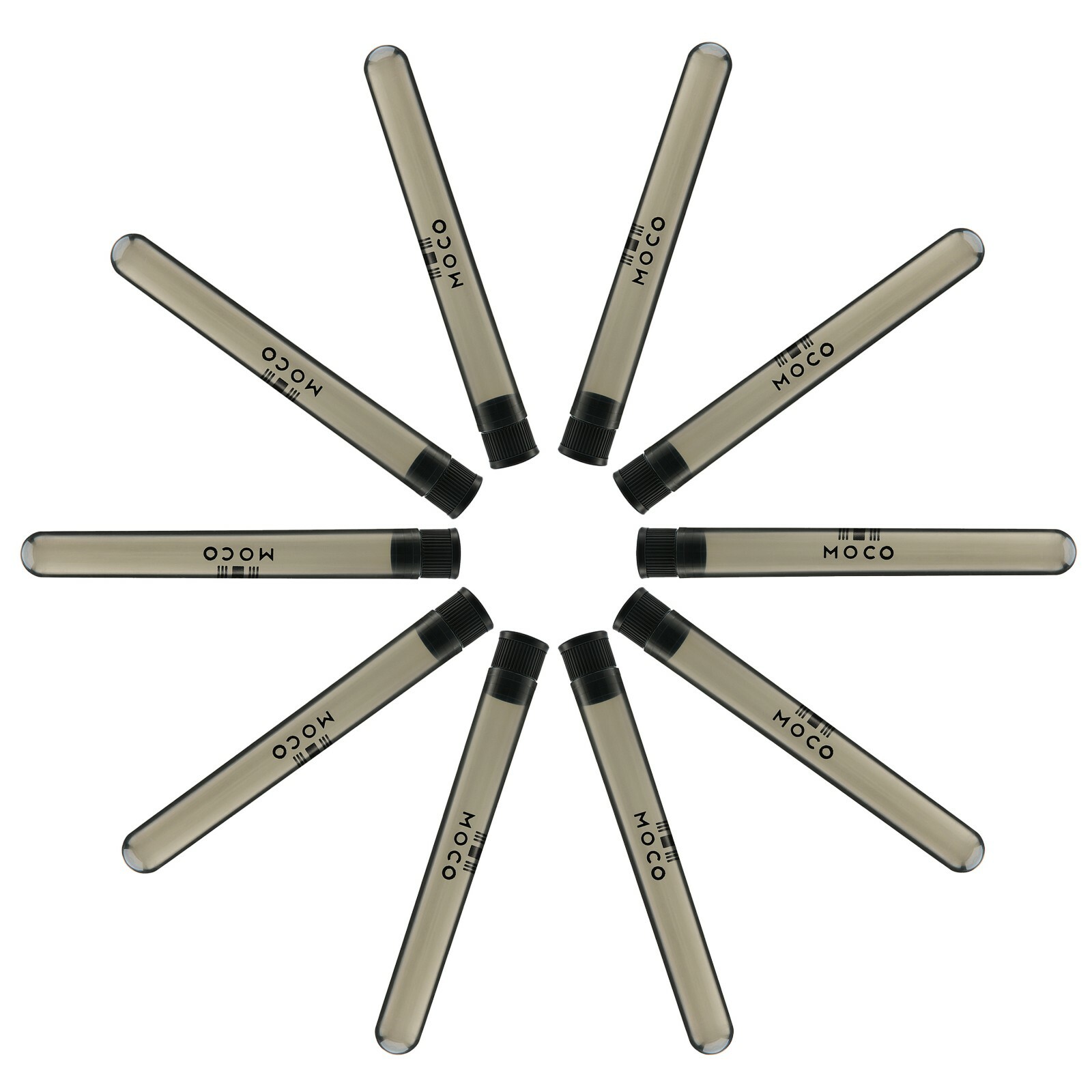 MOCO 10pcs Doob Tube Airtight Smell Proof Medicine Storage Container 135mm King