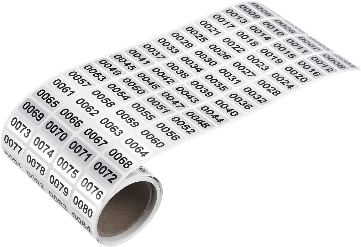 1-10000 Self Adhesive Consecutive Number Inventory Labels Stickers Waterproof