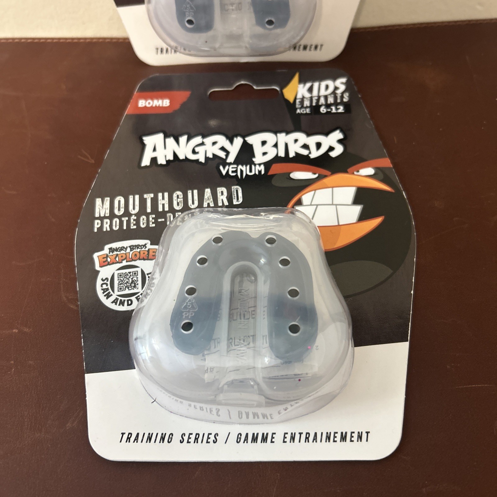 2X Venum Angry Birds Mouthguard kids 6-12 mouth guard Black NEW