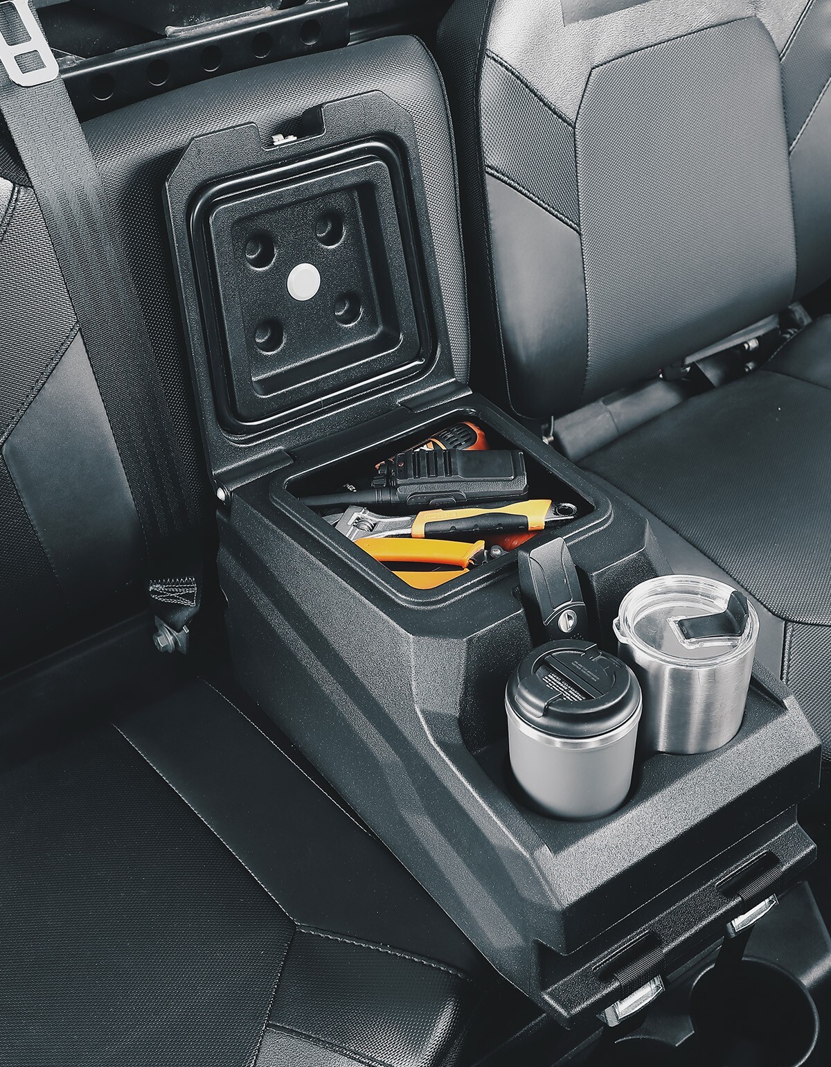 Bench Seat Center Console Armrest Box For Polaris Ranger XP 1000/ Crew 2017-2025