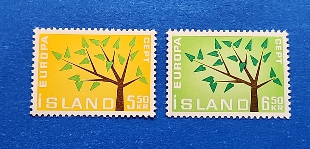 Iceland Stamps, Scott 348-349 Complete Set MNH