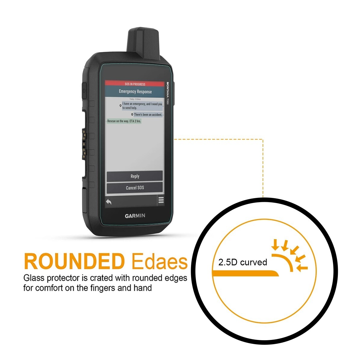 2X Supershieldz Tempered Glass Screen Protector for Garmin Montana 750i/700/700i