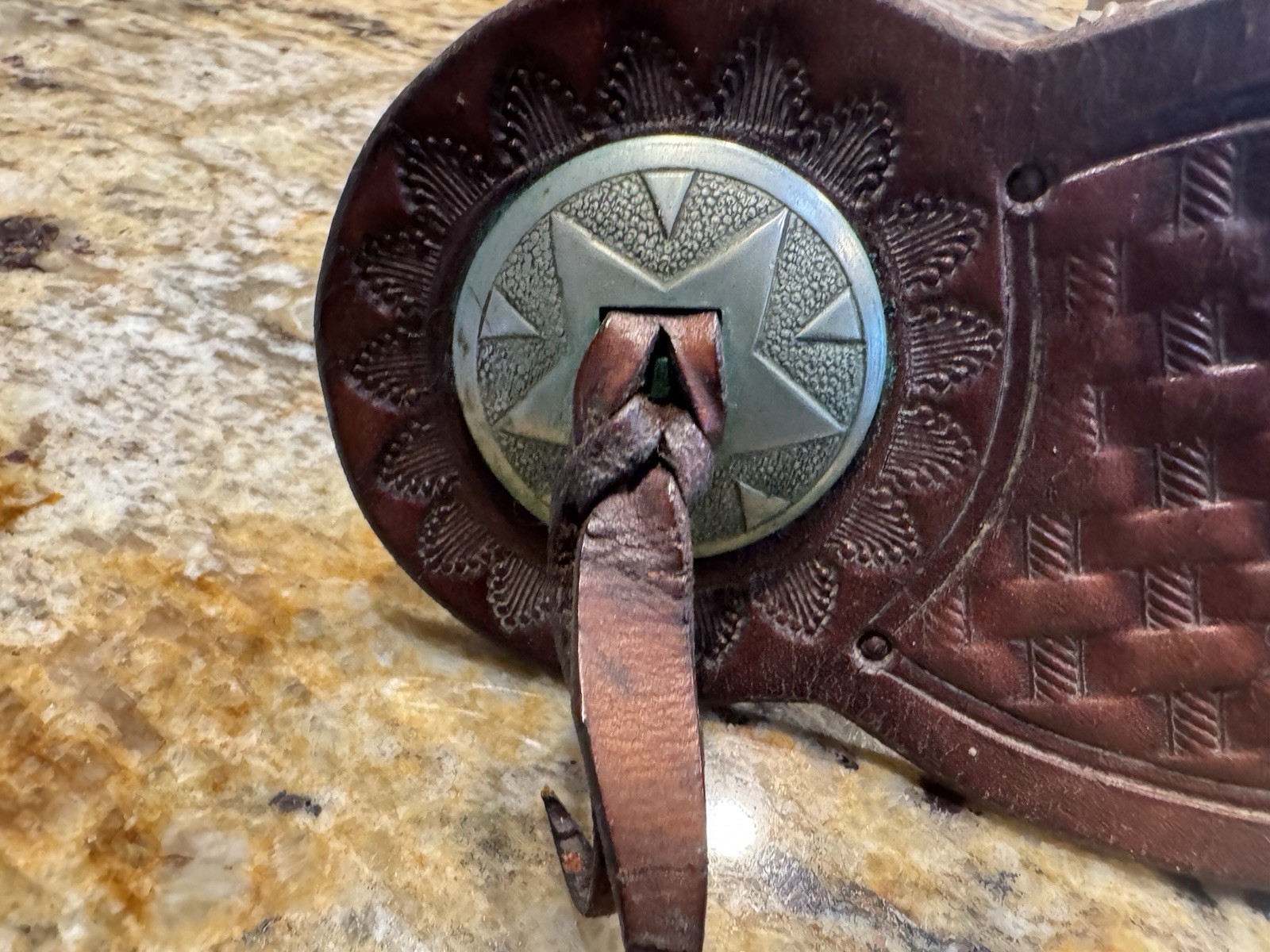 Vintage Western Cowboy Cowgirl Spurs Leather Strap As Found