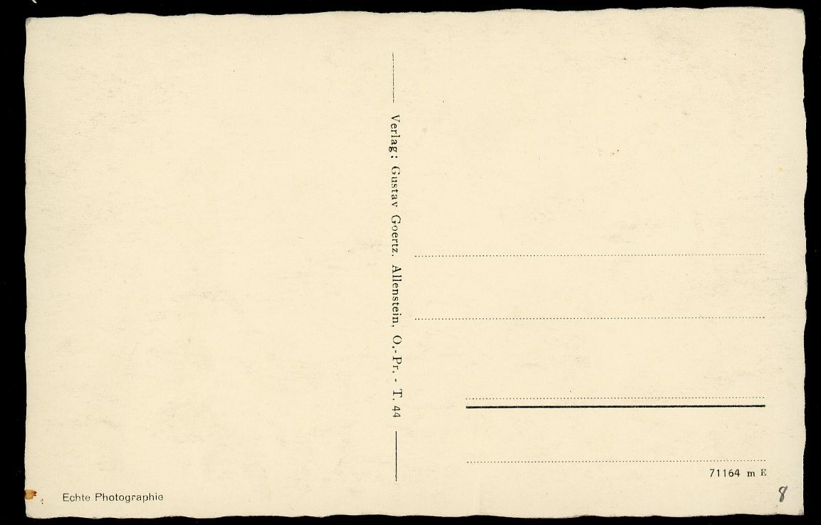 German WW2 Postcard Dying Warrior Statue Inside Tannenberg Denkmal East Prussia