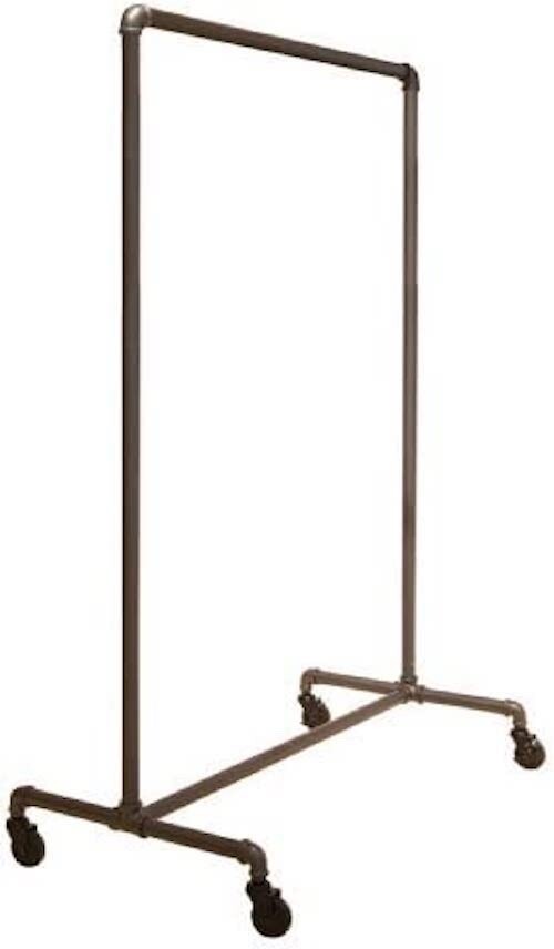 Pipe Series Commercial Quality Non-Adjustable Ballet Style Rolling Garment Rack