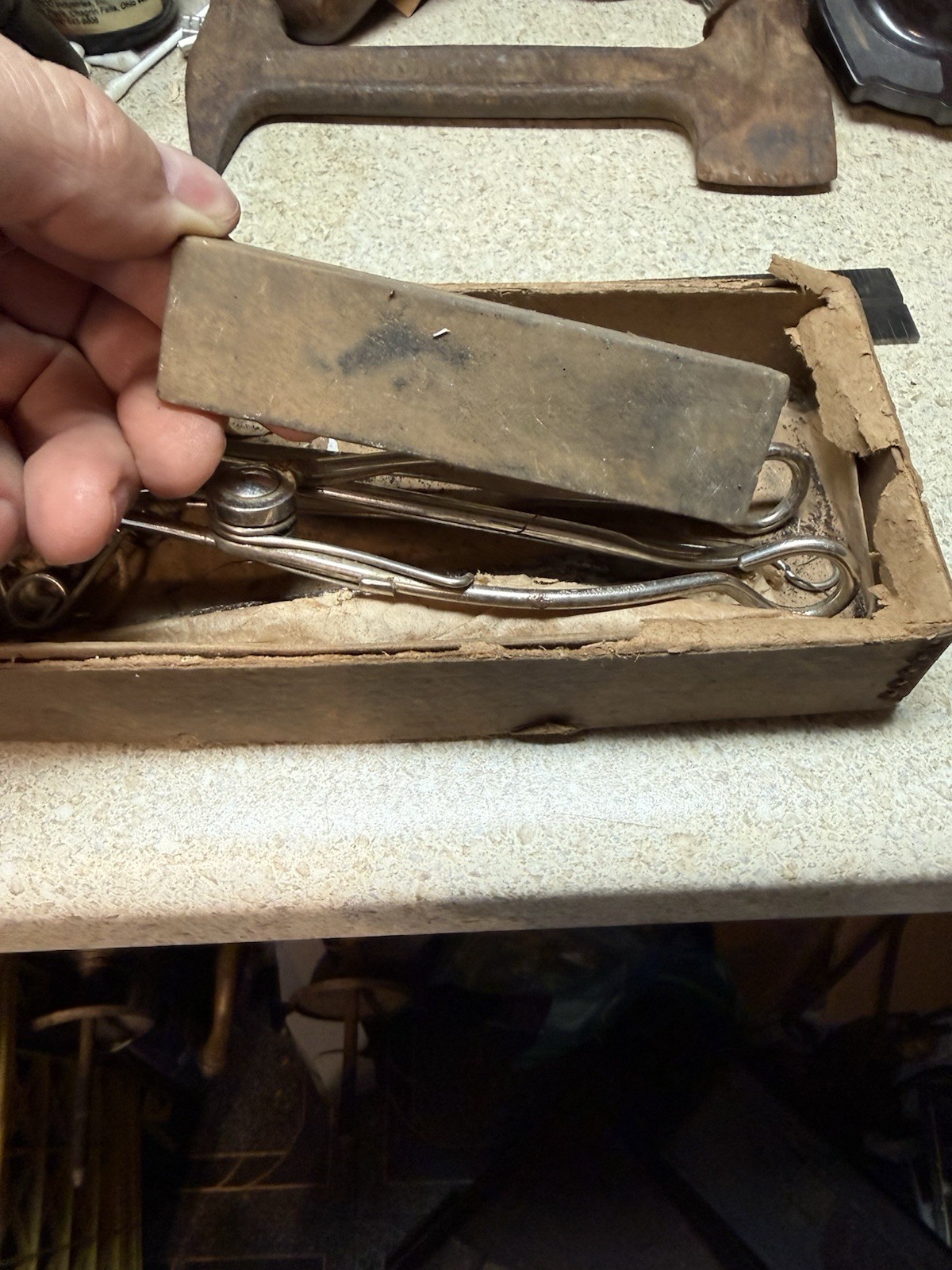 Vintage PILLING Capon Caponizing Tool Set Chicken Rooster Farm Tool 1940's