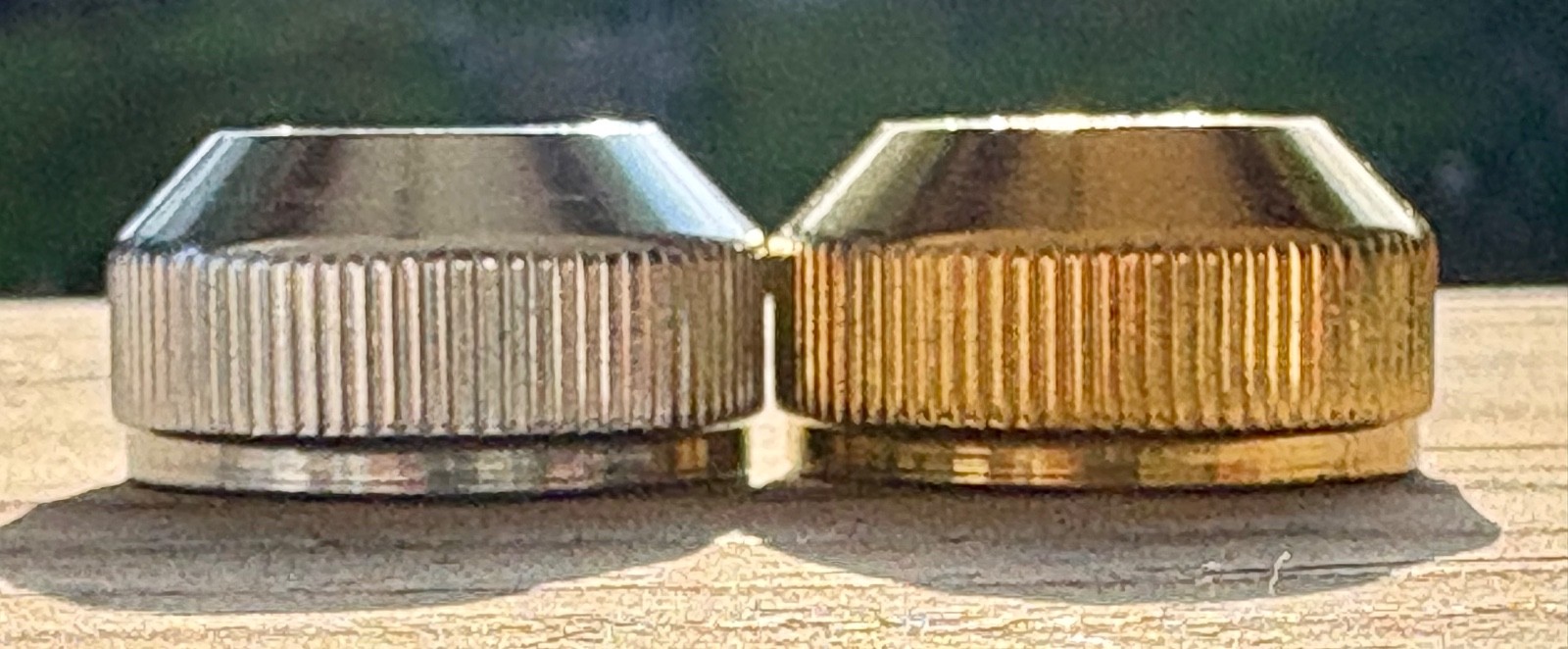 Ultratap Faucet Bonnets chrome & brass two pack