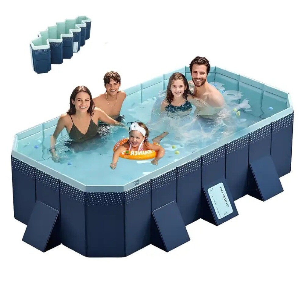 1.6 Meters Inflatable Pool w Foldable Storage & Large Water Injection Capacity