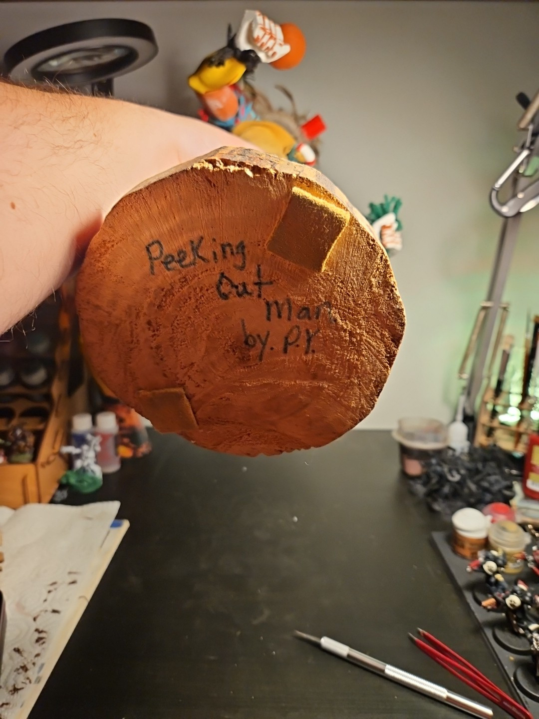 Hopi "Peeking Out Man" Kachina Doll