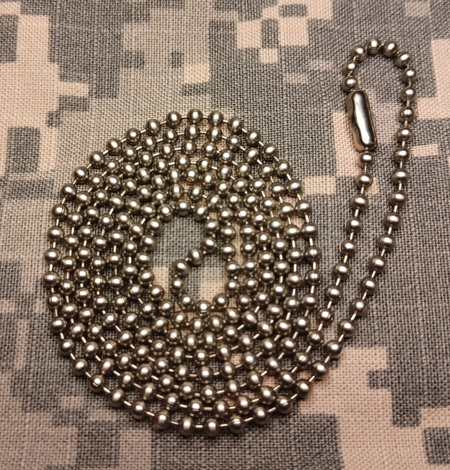 30" Stainless Steel 2.5mm Replacement Dog Tag Chain Army Navy USMC AF SF CG USBP