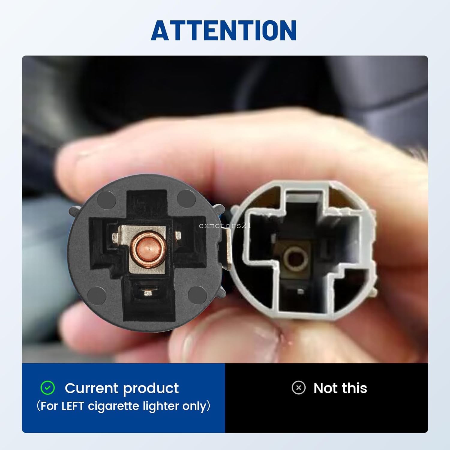 Power Outlet Base Cigarette Lighter Socket LH Side for 98-20 Ram 1500 2500 3500