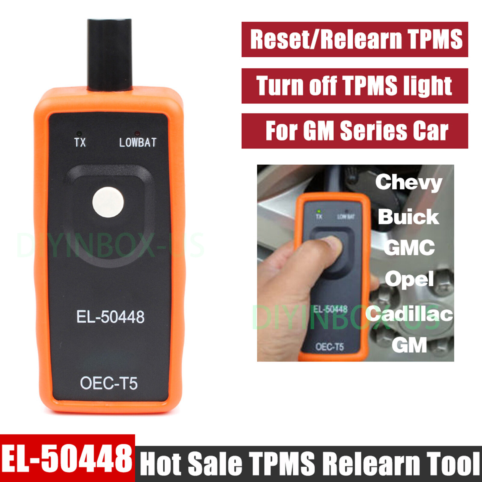 EL-50448 TPMS Reset Tool Relearn Auto Tool Tire Pressure Sensor For GM