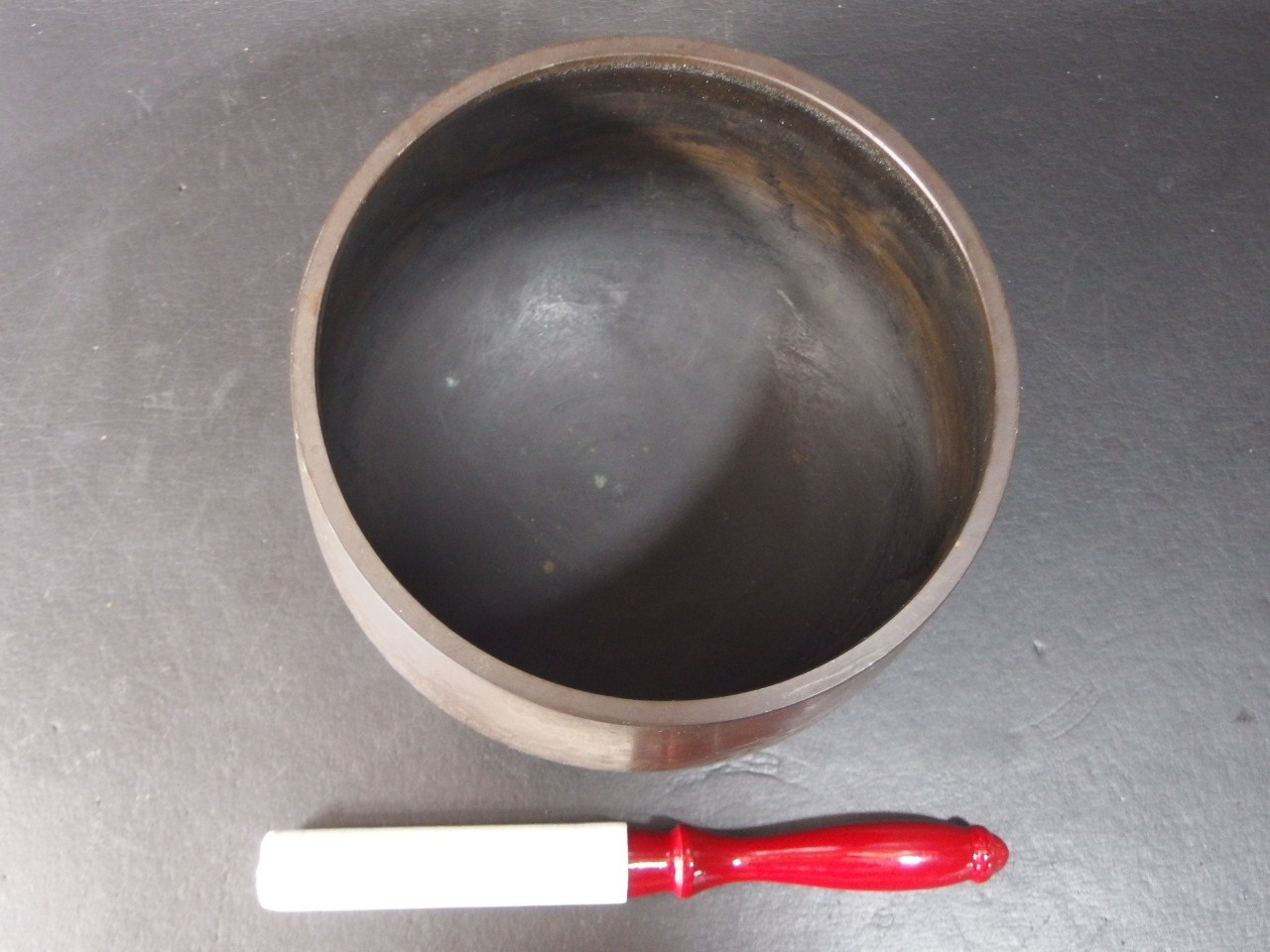 or2631 JAPANESE BUDDHIST SINGING BOWL ORIN GONG 7.1 inch / 18 cm Wide VINTAGE