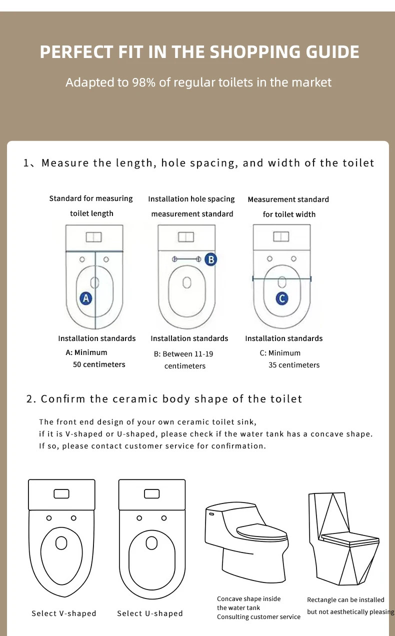 Electric Bidet Smart Toilet Seat- Elongated with Remote Control