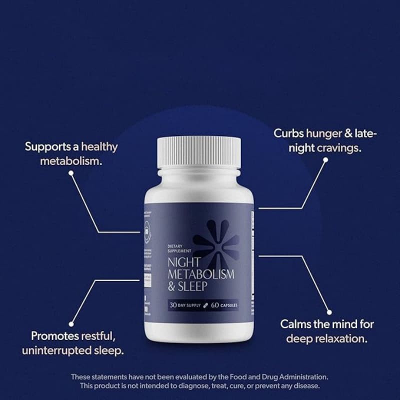 Night Metabolism with A Fat-burning Night 60 Capsules Metabolism & Sleep Bioma