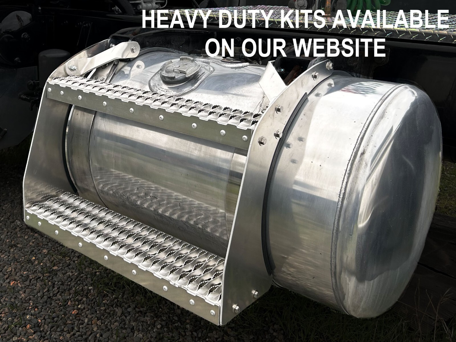 Peterbilt 26" Fuel Tank Steps - Complete Kit, Fits All Models
