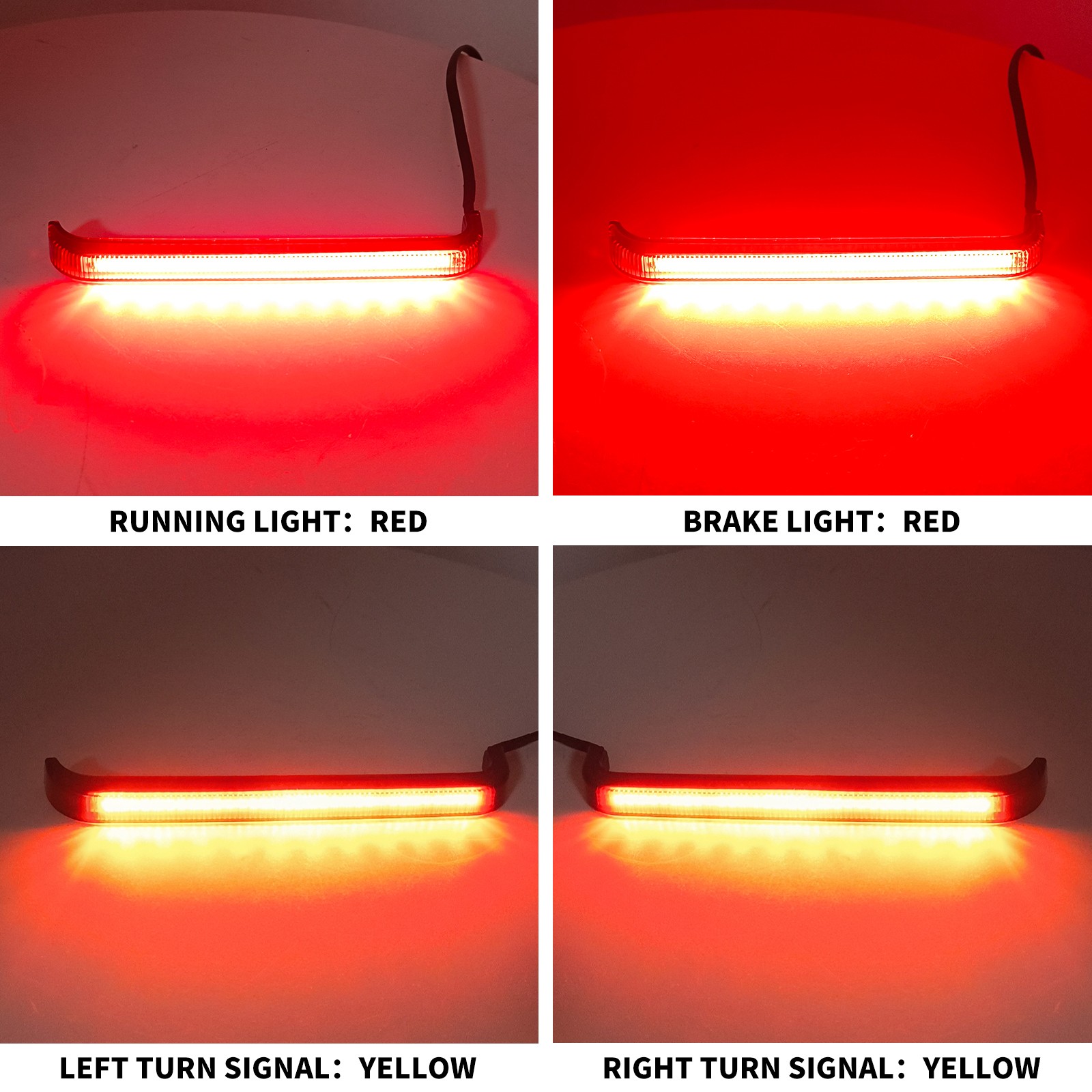 Saddlebag LED Run Brake Tail Lights Smoke Lens For Harley Touring FLHT 2024-2025