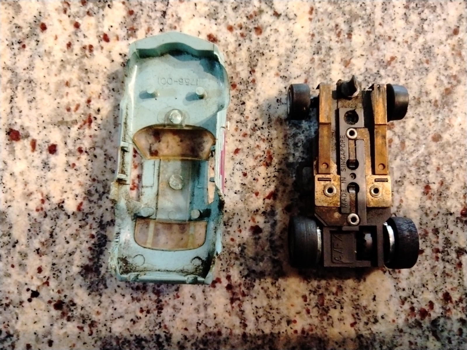 AS IS VTG Aurora AFX Camaro Z28 Slot Car Body HO Blue Purple #3 Untested