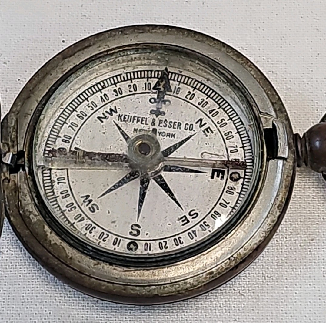 Antique Keuffel & Esser Co. New York Pocket Compass