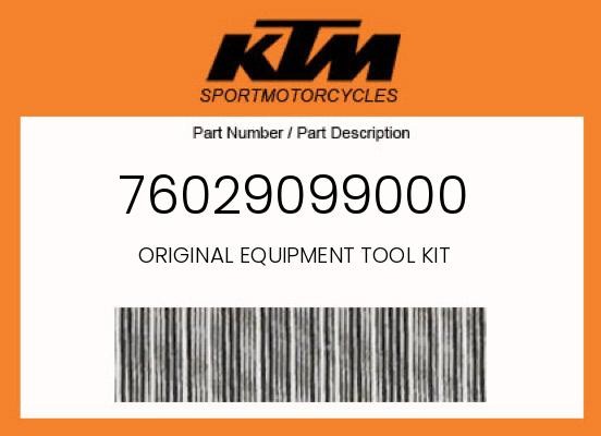 KTM Genuine Original Equipment Tool Kit - 76029099000