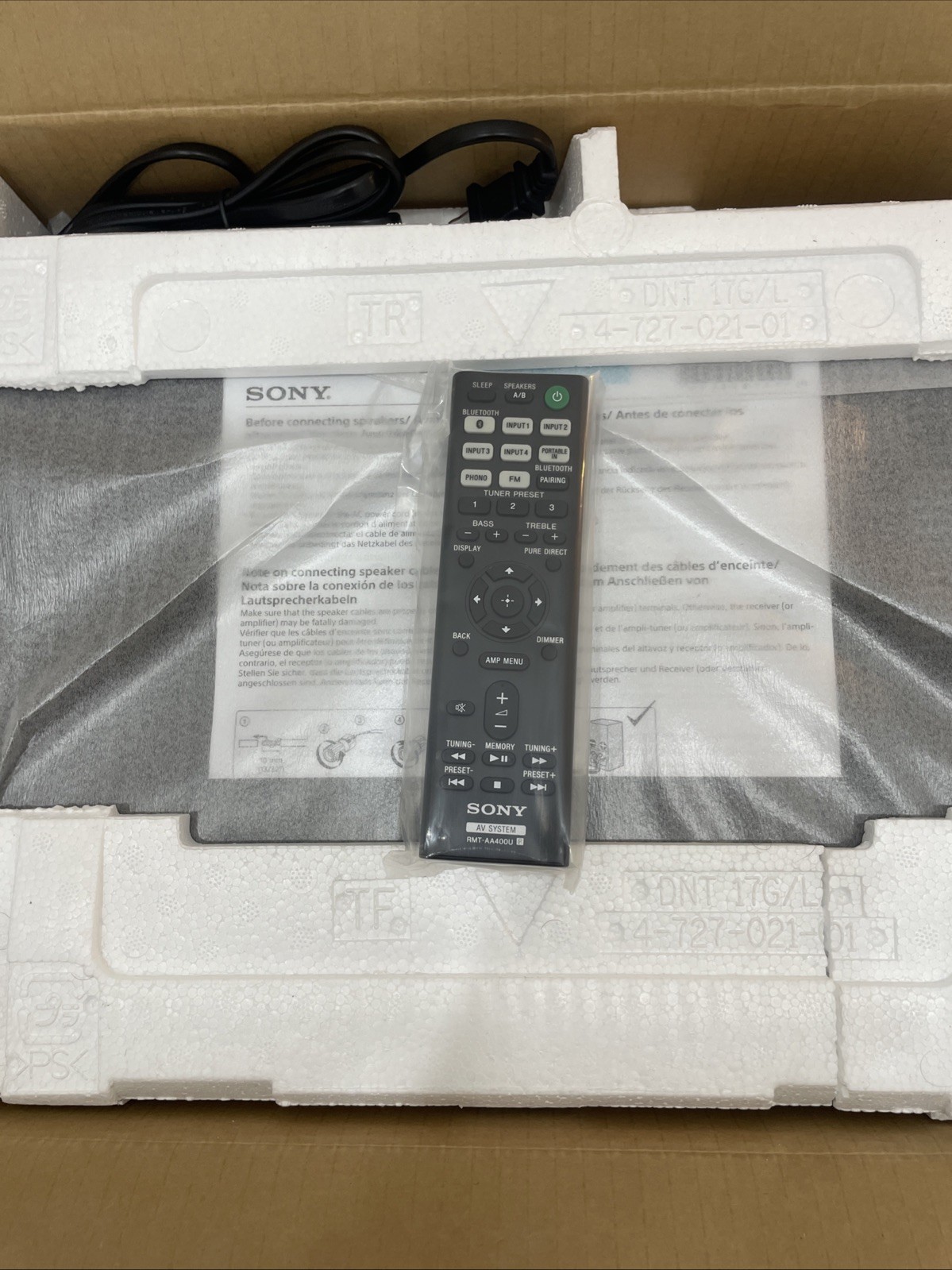 Sony STR-DH190 Stereo Receiver Bluetooth w/ Remote Bundle - Brand New