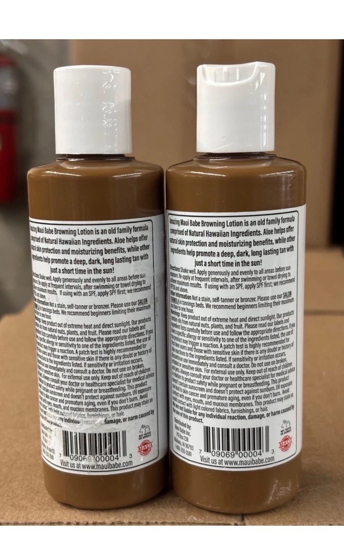 Maui Babe Browning Lotion - 4 fl oz (118 ml) pack of 2