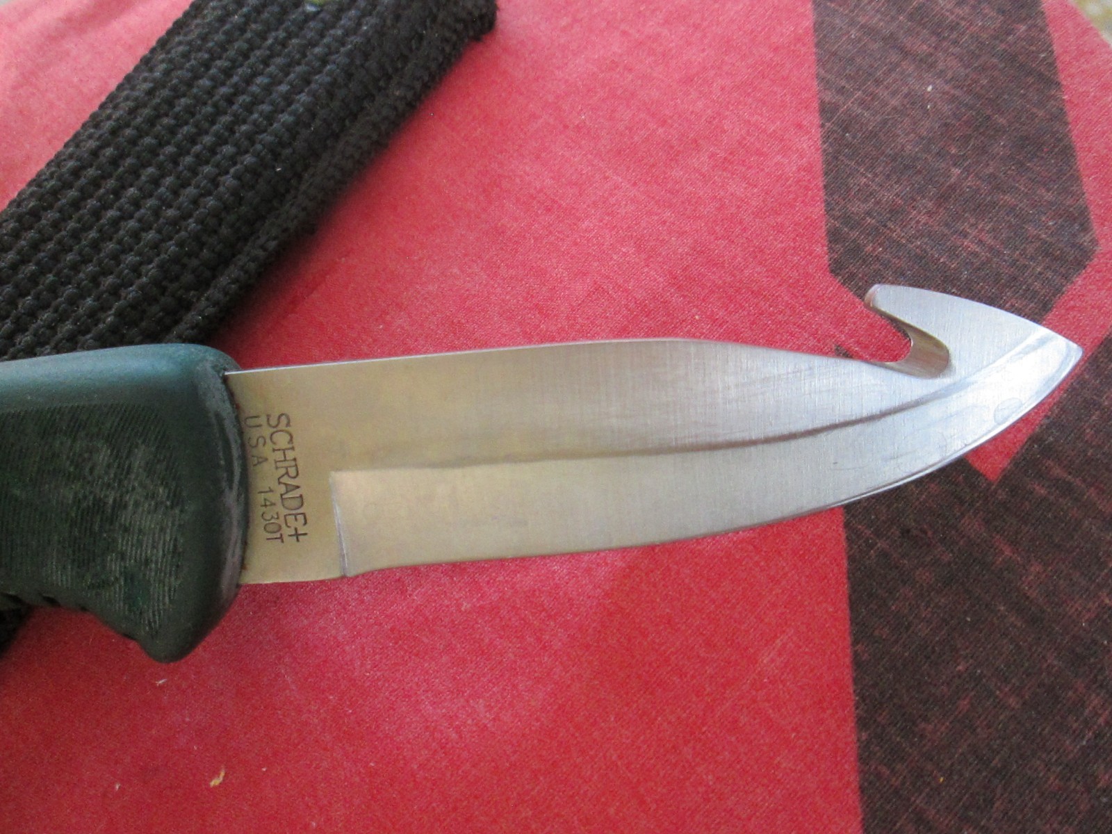 Schrade USA 143OT Old Timer fixed blade gut hook knife sheath