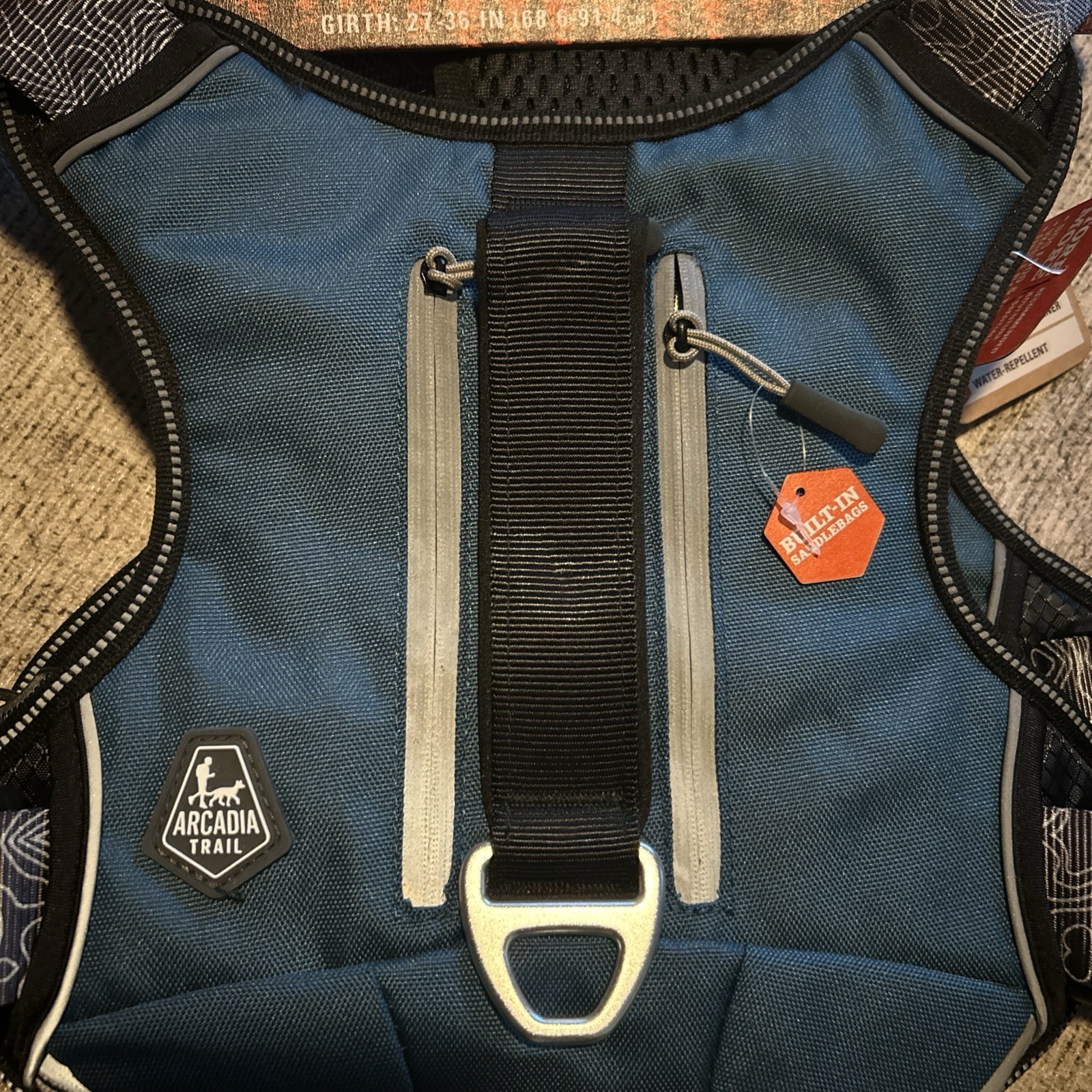 Arcadia Trail Quick-Dry Dog Reflective Adjustable Backpack Harness S,XL,XXL NWT