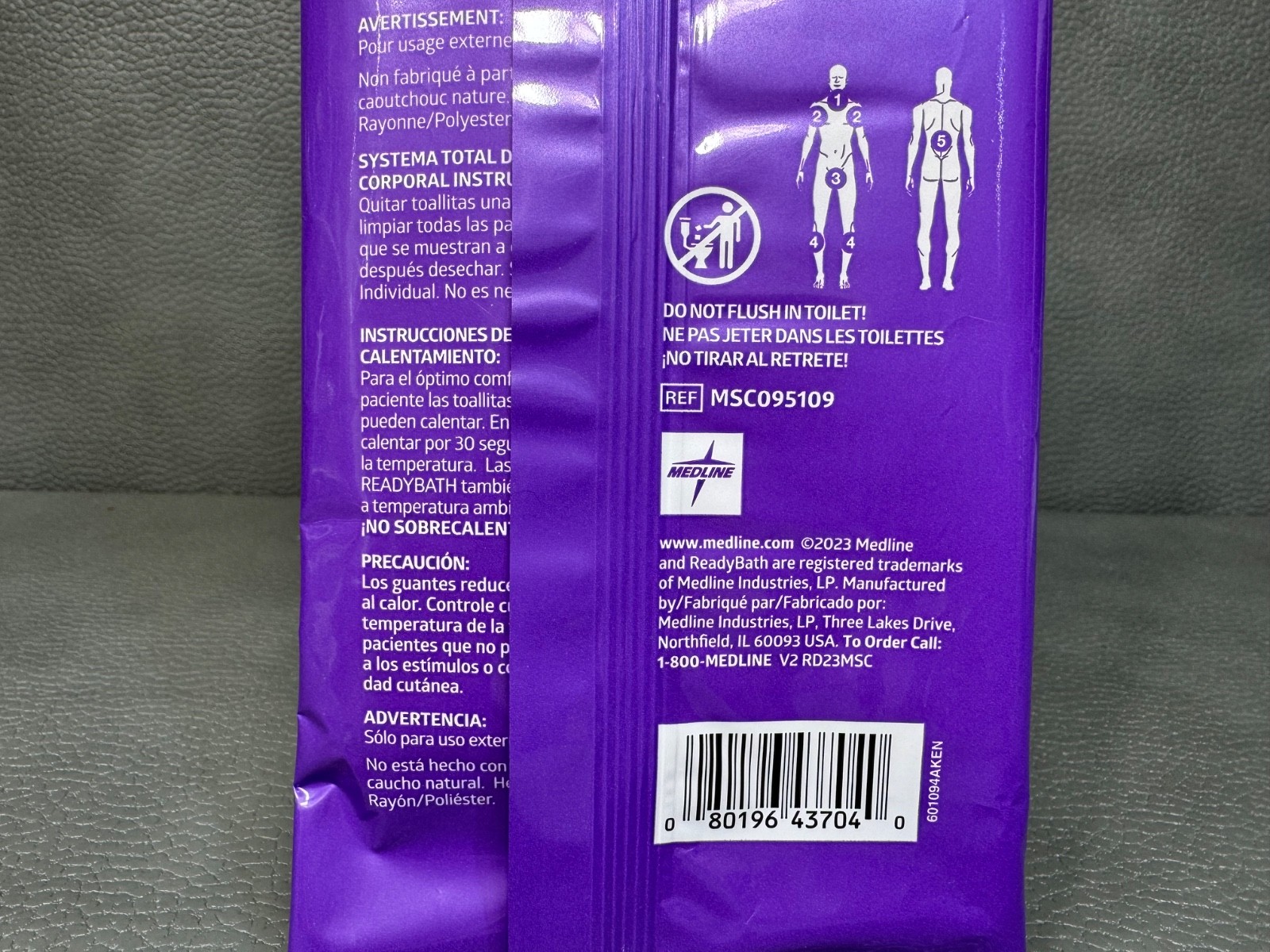 Medline Ready Bath Select Bathing Cloth Washcloths 5 packs of 5 .... 25 Total