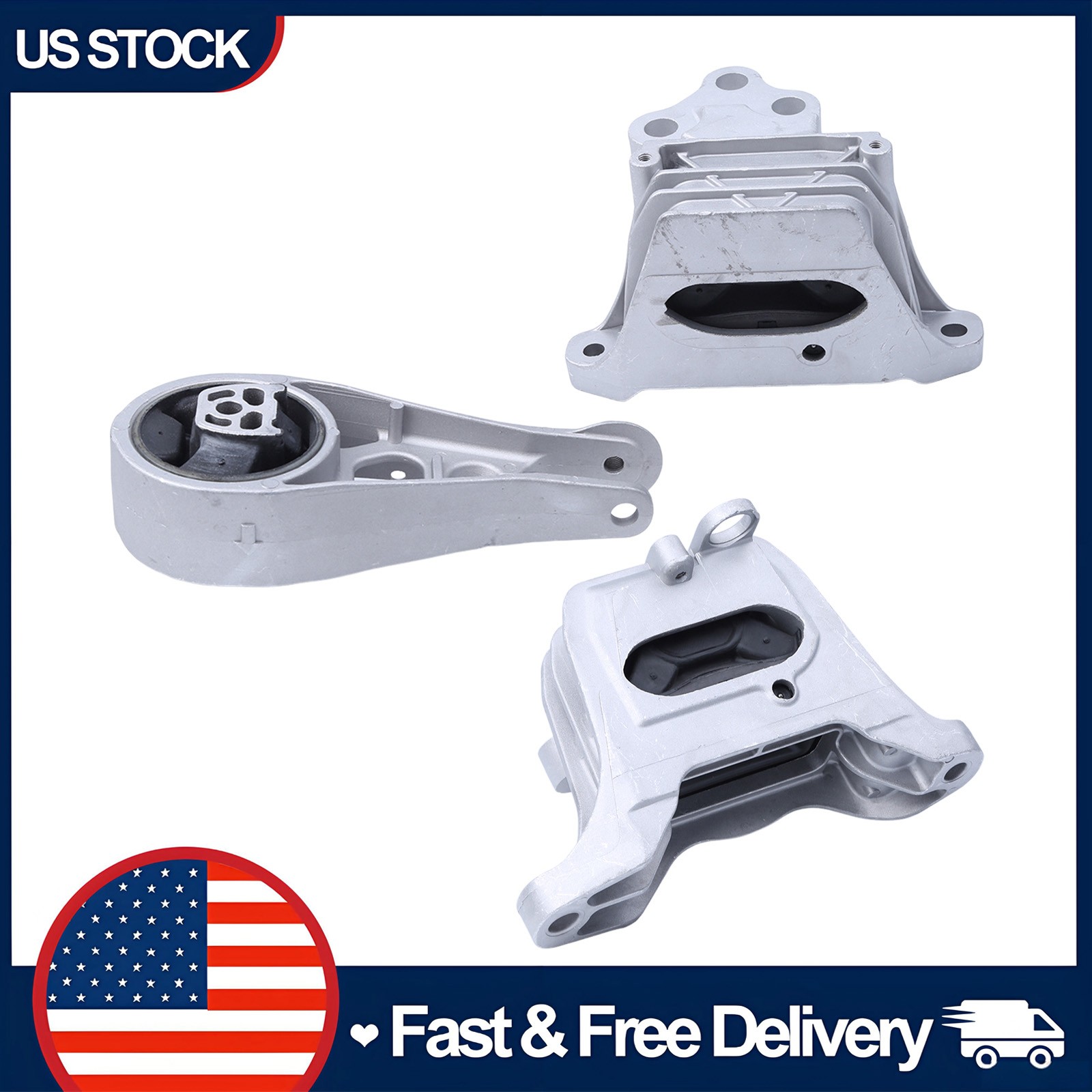 For 2018-2023 Chevrolet Equinox GMC Terrain 1.5L FWD NEW Motor & Trans Mount Set