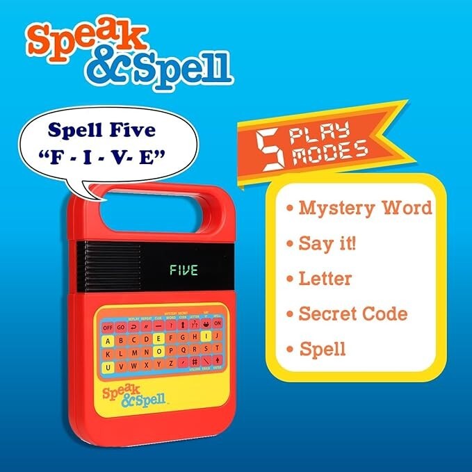 Speak & Spell Electronic Game - Educational Spelling Learning Toy Ages 7+