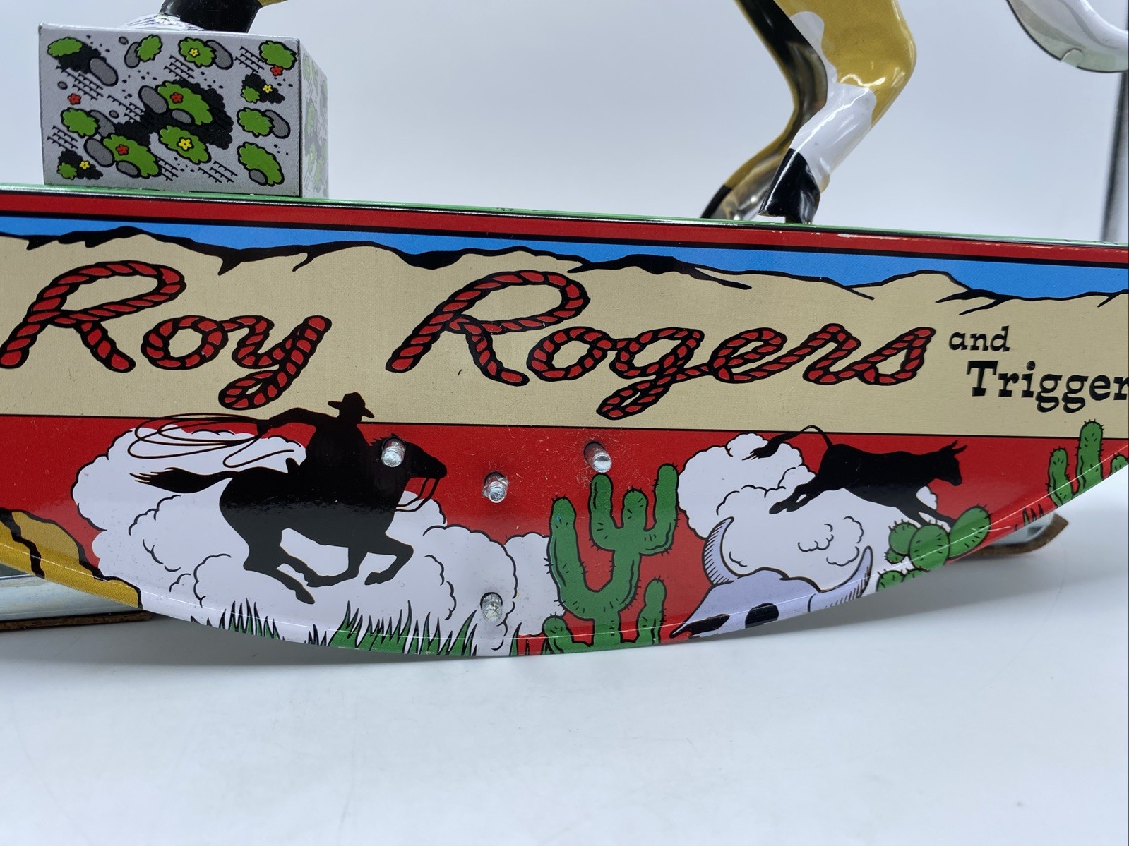 Roy Rogers And Trigger Wind Up Toy Vintage Reproduction Schilling Cowboy-READ